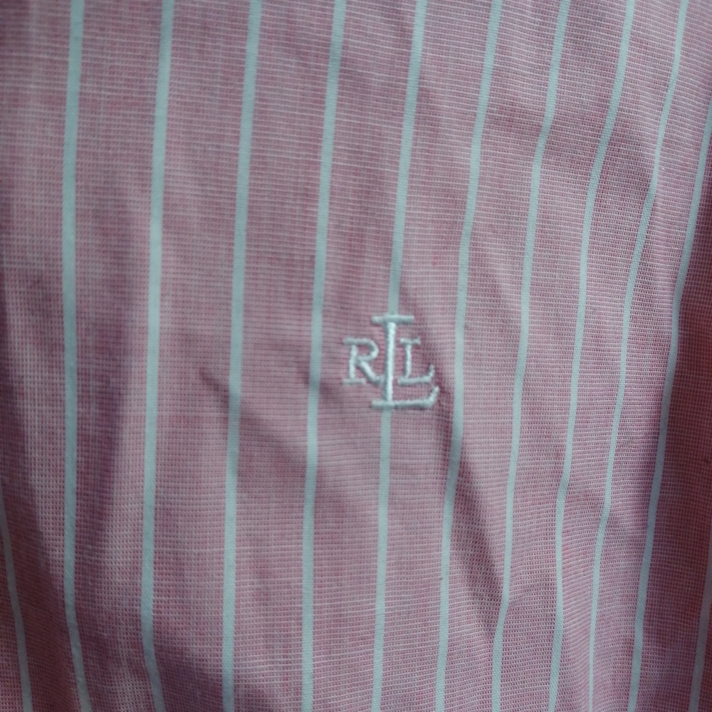 Ralph Lauren pink striped shirt